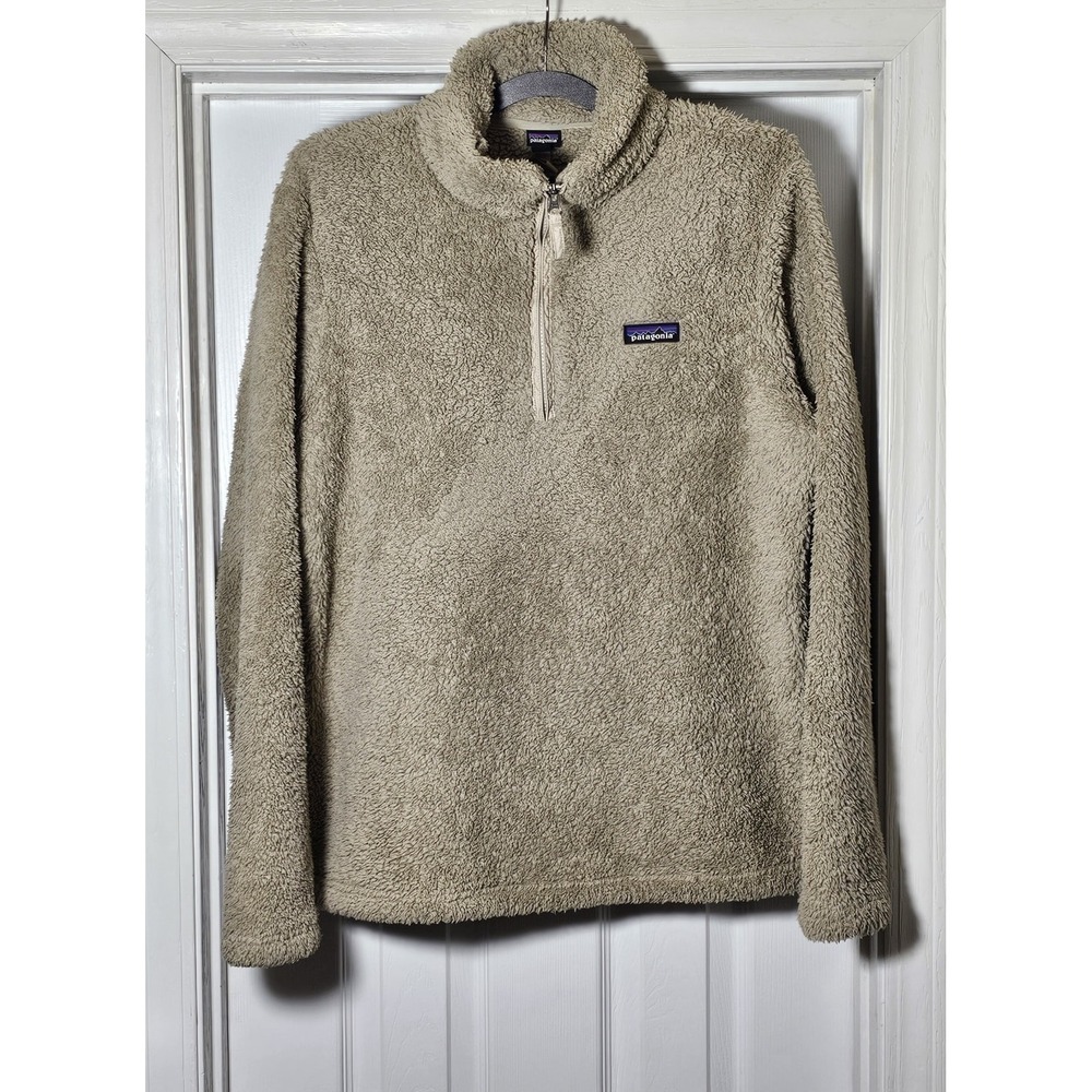 Patagonia Women's Tan/Light Brown Los Gatos 1/4 Zip‎ Pullover Fleece Size XL